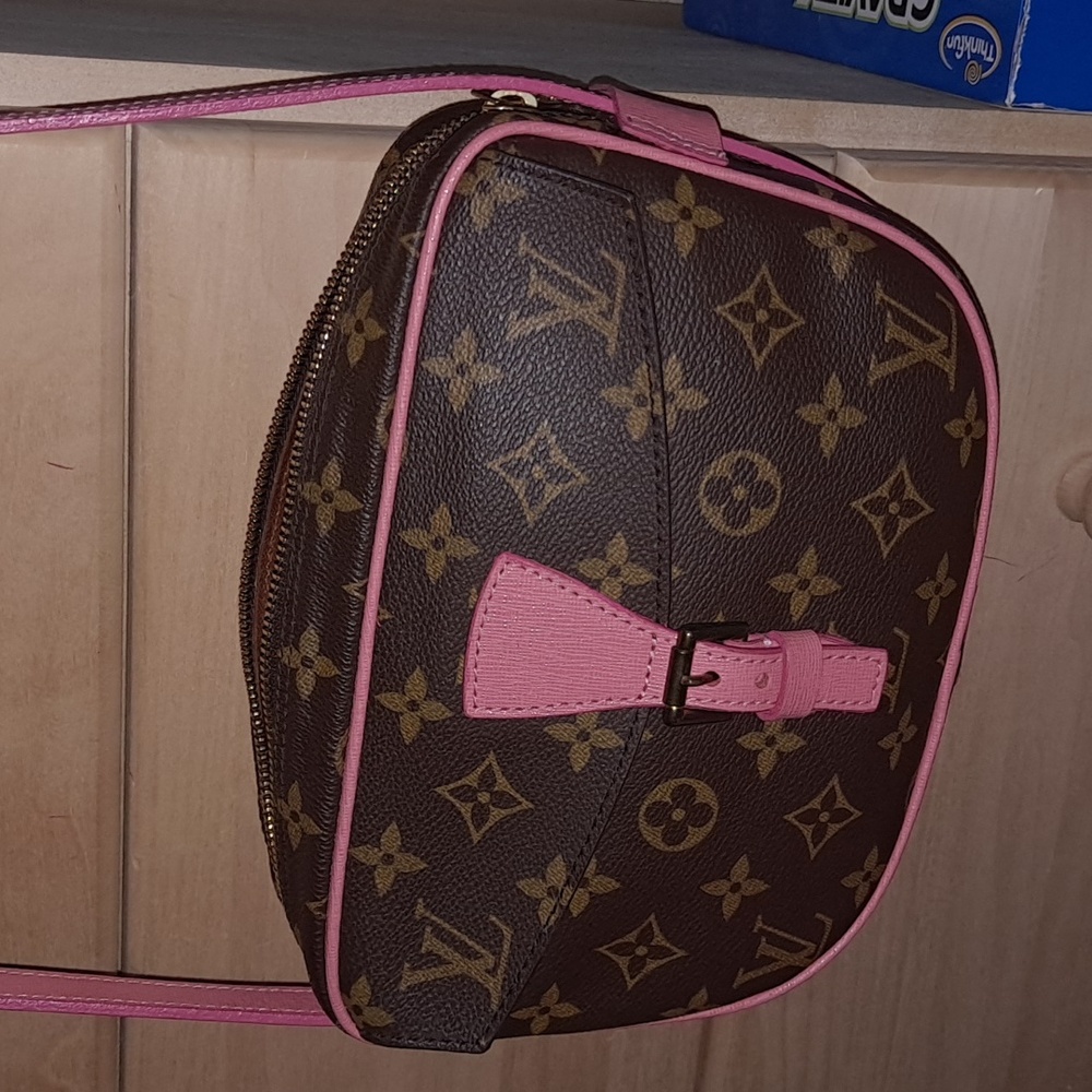 Louis Vuitton Monogram Jeune Fille Small Crossbody Custom Pink Trim